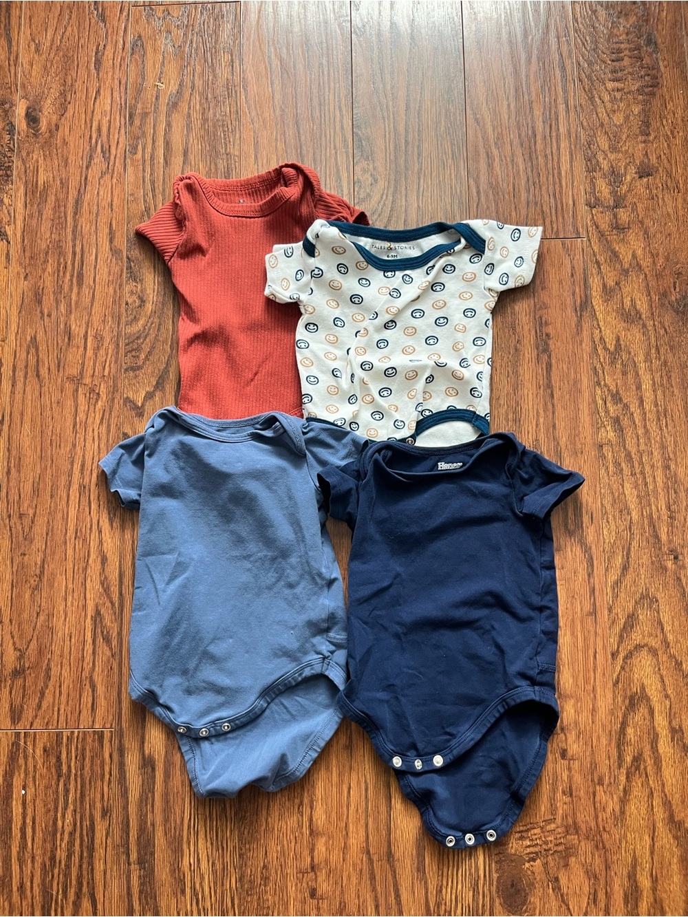 Assorted 9 month Snap Onesies